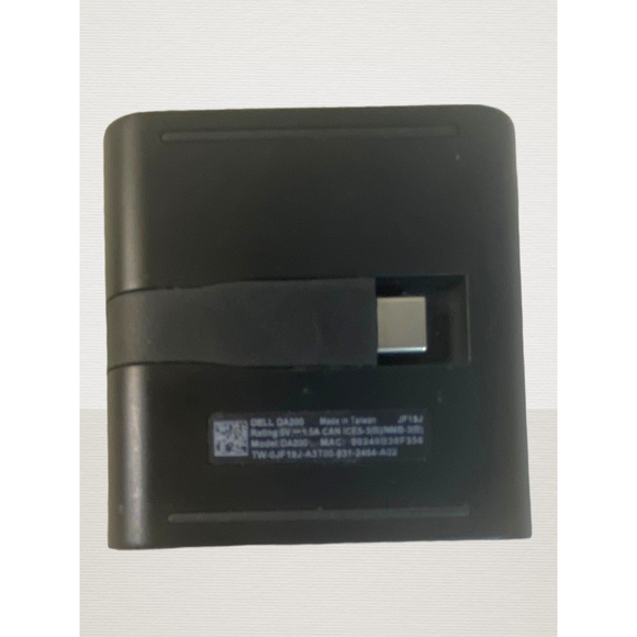 Dell DA200 USB-C to HDMI/VGA/Ethernet/USB 3.0 Adapter - Black (470-ABRY) - Picture 3 of 11